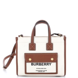 Freya Shopping Tote Canvas with Leather Mini