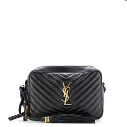 Lou Camera Bag Matelasse Chevron Leather Small