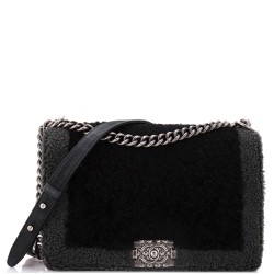 Boy Flap Bag Shearling New Medium