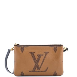Double Zip Pochette Reverse Monogram Giant