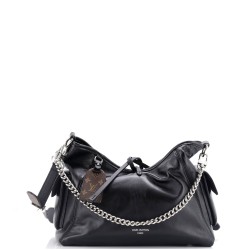 CarryAll Cargo Hobo Leather with Monogram Canvas PM