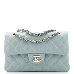 Classic Double Flap Bag Quilted Caviar Small