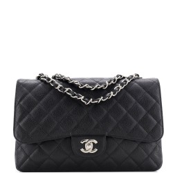 Classic Single Flap Bag Quilted Caviar Jumbo