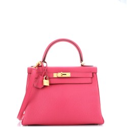 Kelly Handbag Bicolor Chevre Mysore with Gold Hardware 28