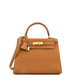 Kelly Handbag Gold Epsom with Gold Hardware 28