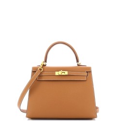 Kelly Handbag Gold Epsom with Gold Hardware 25