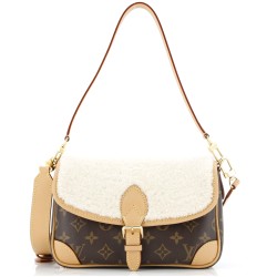 Diane NM Handbag Monogram Canvas with Shearling