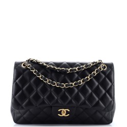 Classic Double Flap Bag Quilted Lambskin Jumbo