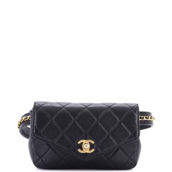 Chain Envelope Belt Bag Quilted Calfskin