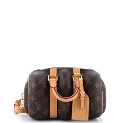 Keepall Bandouliere Bag Blown Up Monogram Canvas 25