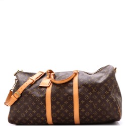 Keepall Bandouliere Bag Monogram Canvas 55