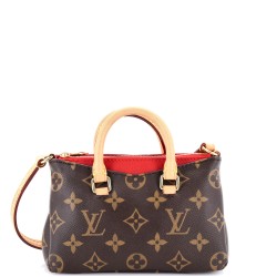 Pallas Tote Monogram Canvas with Leather Nano