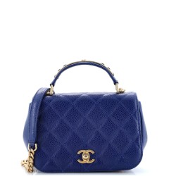 Carry Around Flap Bag Quilted Caviar Mini