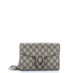 Dionysus Chain Wallet GG Coated Canvas Small
