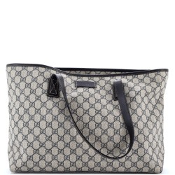 Plus Tote GG Coated Canvas with Leather Large