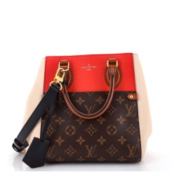 Fold Tote Monogram Canvas and Leather PM