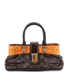 Macha Waltz Handbag Monogram Canvas and Exotics