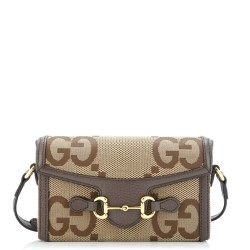 Horsebit 1955 Flap Crossbody Bag Jumbo GG Canvas Mini