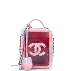 Filigree Vertical Vanity Case PVC with Lambskin