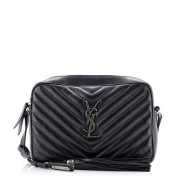 Lou Camera Bag Matelasse Chevron Leather Small