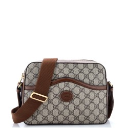 Interlocking G Messenger Camera Bag GG Coated Canvas