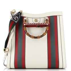 Diana NM Bamboo Handle Tote Printed Leather Large
