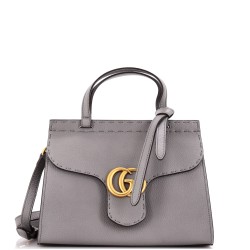 GG Marmont Top Handle Bag Leather Mini