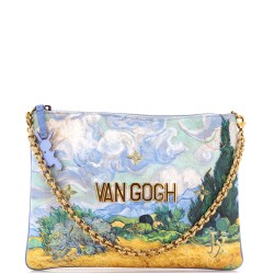 Pochette Clutch Limited Edition Jeff Koons Van Gogh Print Canvas
