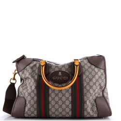 Neo Vintage Web Duffle Bag GG Coated Canvas Medium