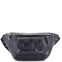Front Pocket Belt Bag GG Embossed Perforated Leather
