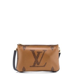 Double Zip Pochette Reverse Monogram Giant