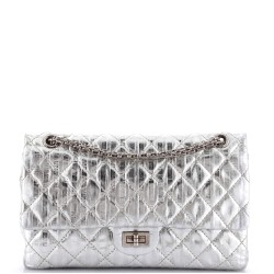 Rayures Reissue 2.55 Flap Bag Quilted Metallic Aged Calfskin 226