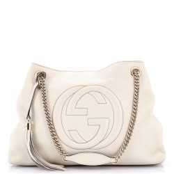 Soho Chain Strap Shoulder Bag Leather Medium