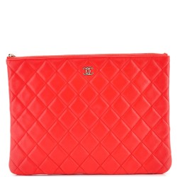 O Case Clutch Quilted Lambskin Medium