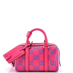 Duffle Bag GG Embossed Perforated Leather Mini
