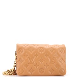 Coussin Pochette Monogram Embossed Lambskin