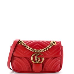 GG Marmont Flap Bag Matelasse Leather Mini