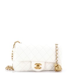 Pearl Crush Flap Bag Quilted Lambskin Mini
