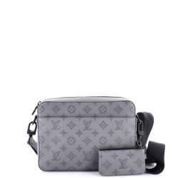 Duo Messenger Bag Monogram Shadow Leather