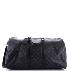 Keepall Bandouliere Bag Monogram Eclipse Canvas 55