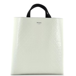 Tote with Water Bottle Quilted Brushed Leather
