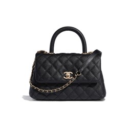 CHANEL Small Coco Handbag Black
