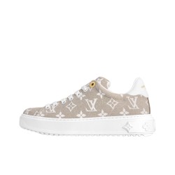 LOUIS VUITTON Time Out Low Top Skateboard Beige