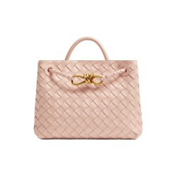 Bottega Veneta Andiamo Series Sheepskin Shoulder Bag Crossbody Bag Handbag Medium Size Women's Limestone Green