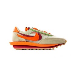 Nike LD Waffle x CLOT x Sacai 'Net Orange Blaze' (2021)