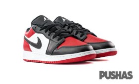  Air Jordan 1 Low 'Bred Toe' GS (2021)