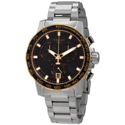 Supersport Chronograph Quartz Black Dial Men's Watch T125.617.21.051.00