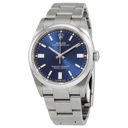 Pre-owned Rolex Oyster Perpetual Blue Dial Men's Watch M126000-0003