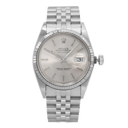 Pre-owned Rolex Datejust Automatic Chronometer Silver Dial Men's Watch 16014 SSJ