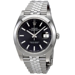 Datejust Black Dial Automatic Men's Jubilee Watch 126300BKSJ